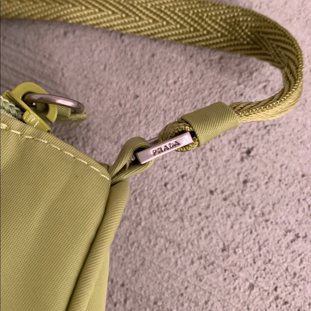 —SOLD Prada Green Nylon Mini Baguette Bag - Picture 6 of 7